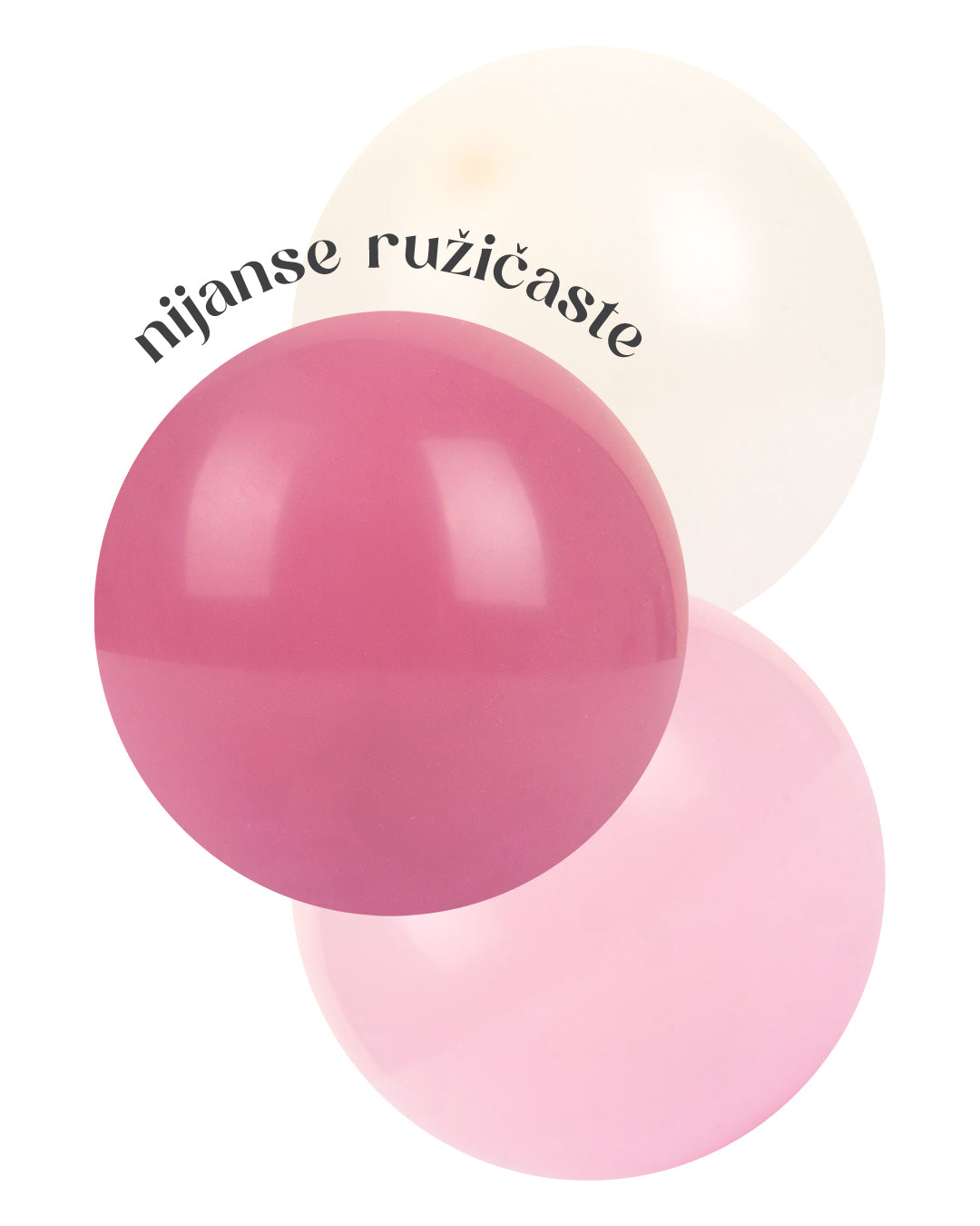 Set luk s balonskom dekoracijom