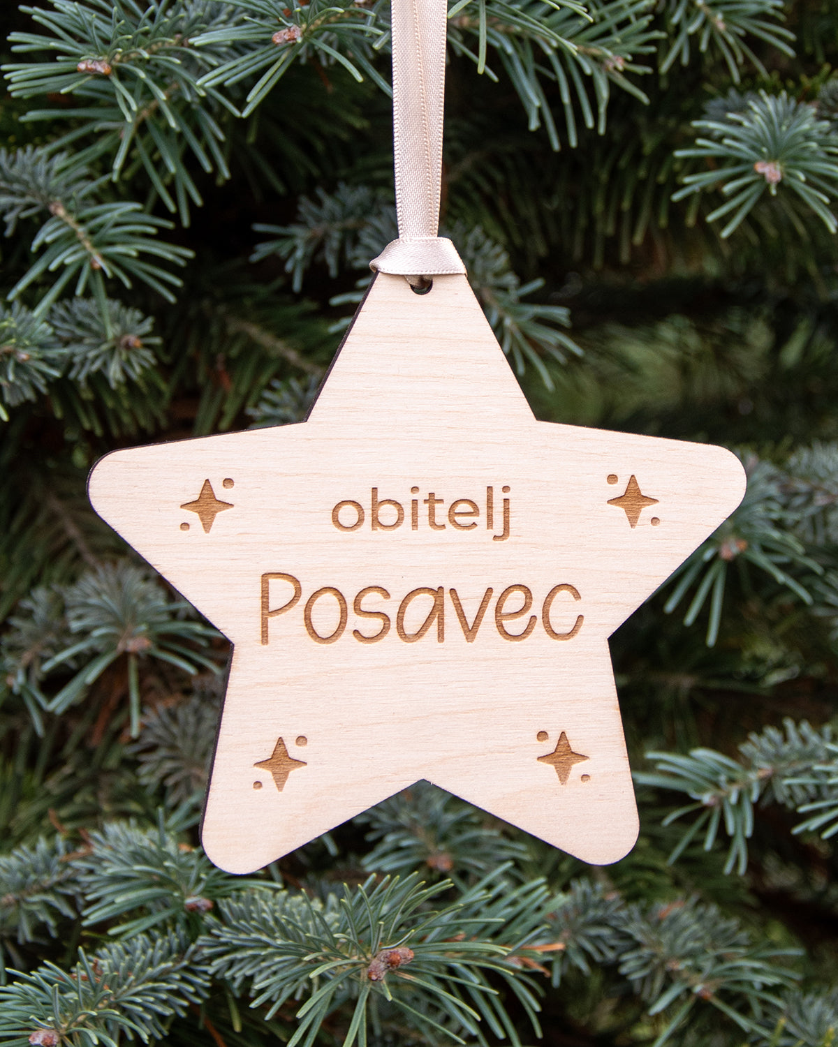 Drveni ukras Zvijezda L