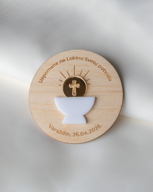 Drveni magnet Kalež