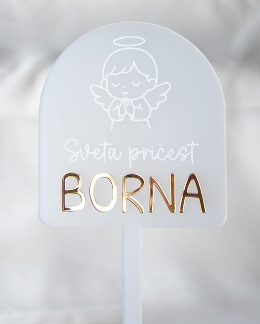 Topper za tortu Anđeo dečko