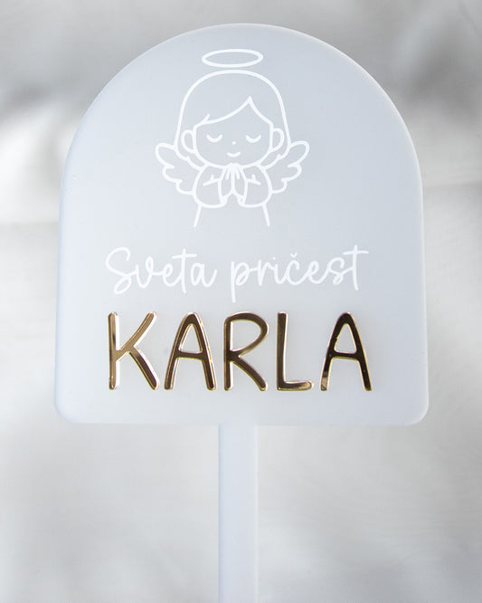 Topper za tortu Anđeo djevojčica