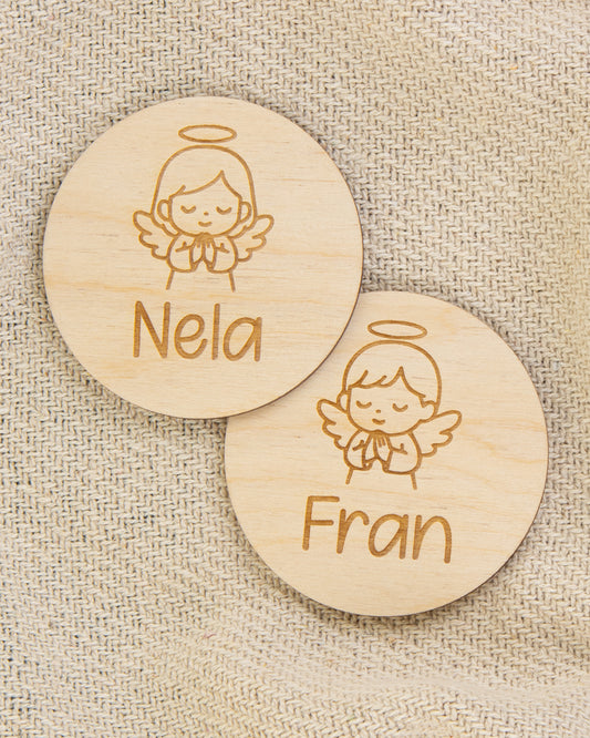 Drveni magnet Anđeo