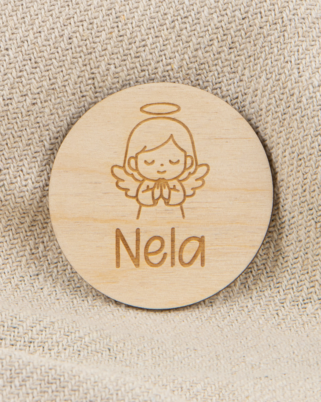 Drveni magnet Anđeo