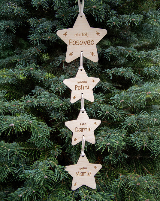 Drveni ukras Obitelj