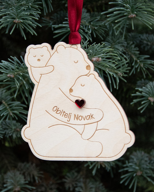 Drveni ukras Medvjedići