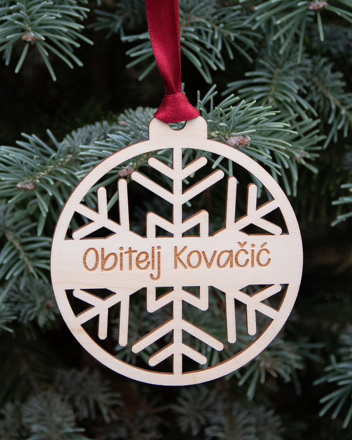 Drveni ukras Pahuljica