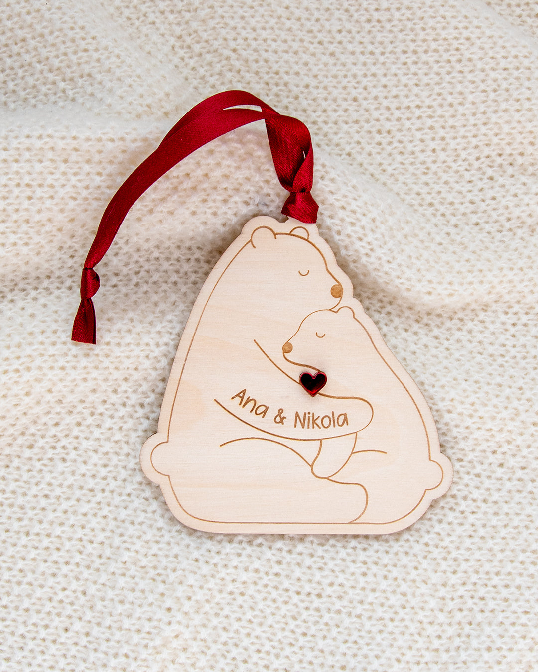 Drveni ukras Medvjedići