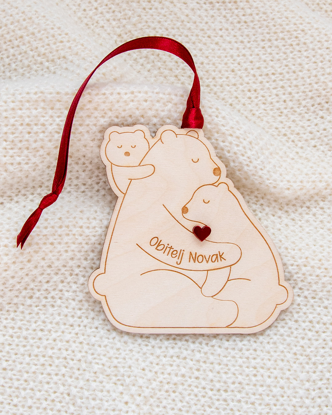 Drveni ukras Medvjedići