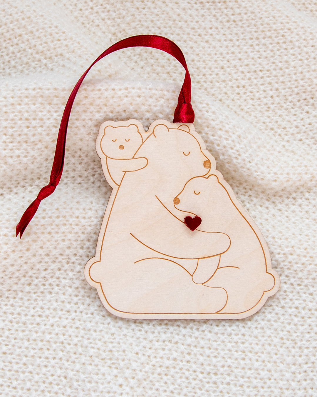 Drveni ukras Medvjedići