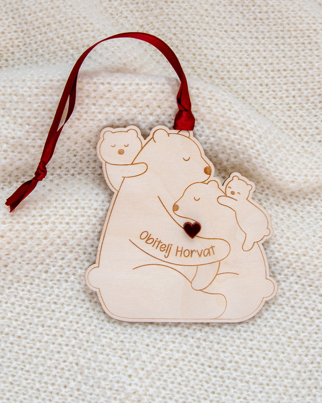 Drveni ukras Medvjedići