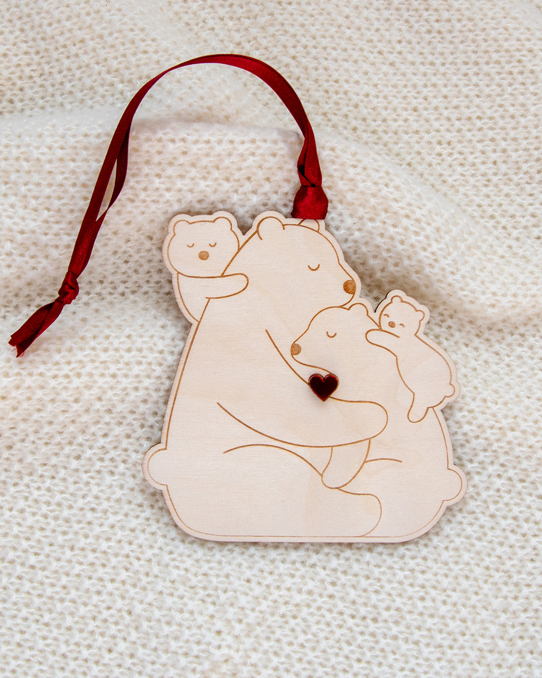 Drveni ukras Medvjedići