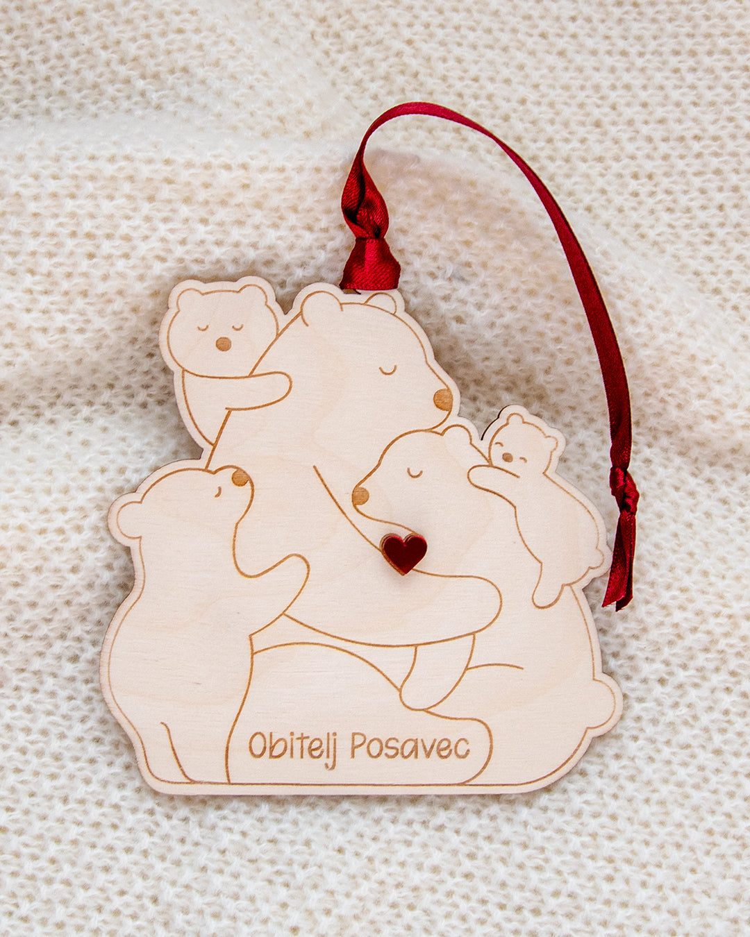 Drveni ukras Medvjedići