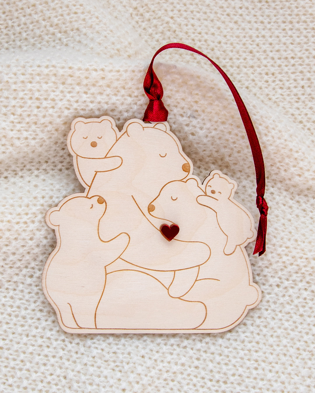 Drveni ukras Medvjedići
