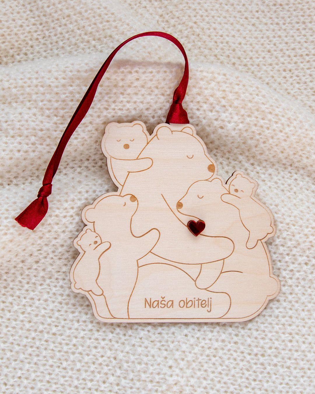 Drveni ukras Medvjedići