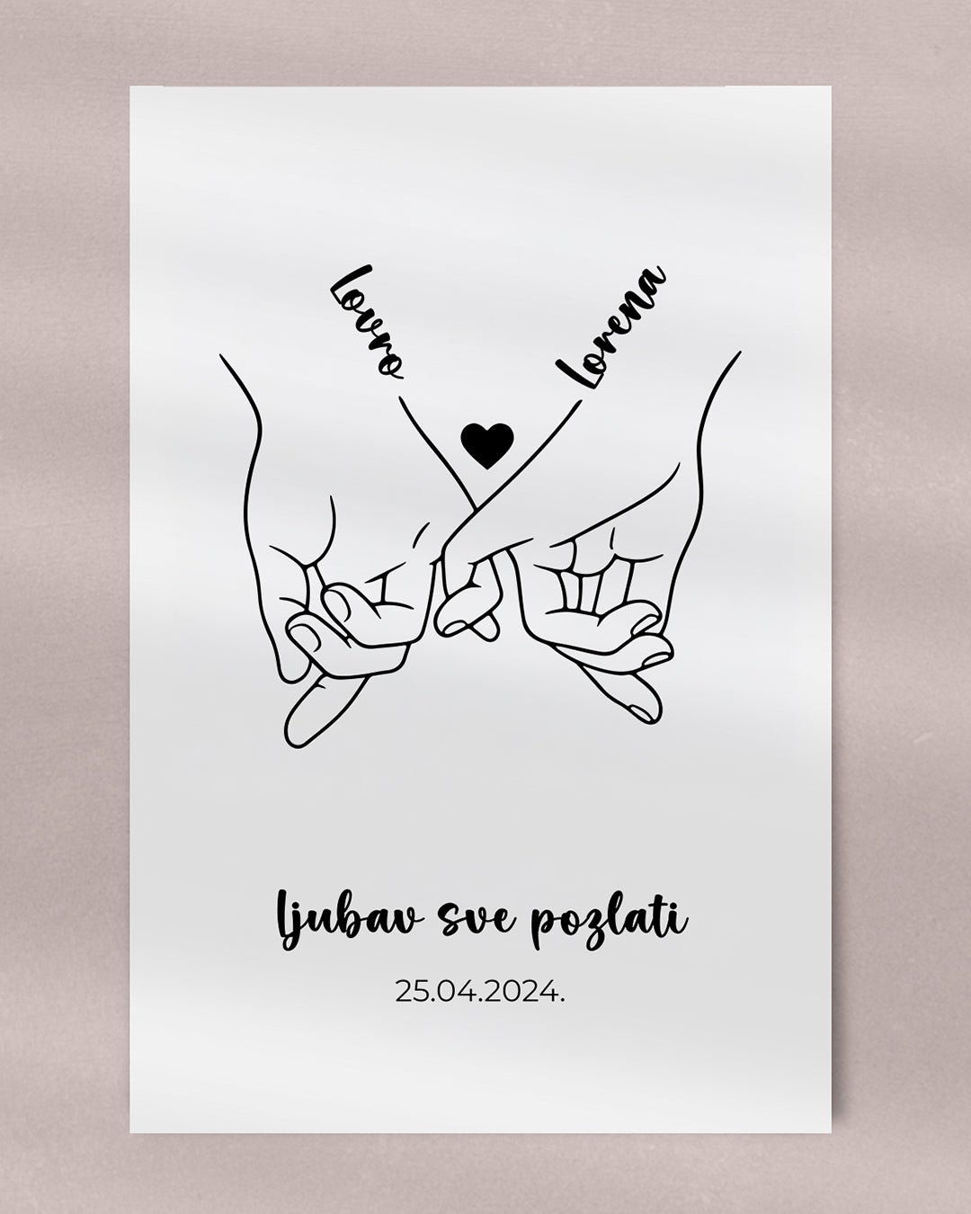 Plakat "Ljubavni par"