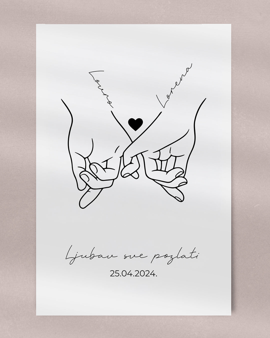 Plakat "Ljubavni par"
